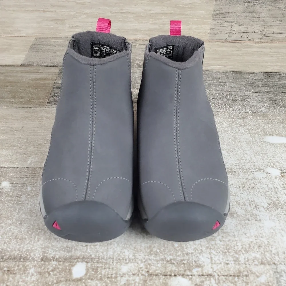 Keen Kootenay III Kids Winter Boot 8 Steel Gray Slip On Waterproof Chelsea Boots